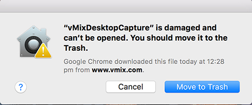 vMix Desktop Capture Error on Mac